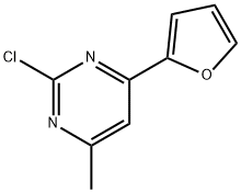 2-Chloro-4-(2-furyl)-6-methylpyrimidine Structure
