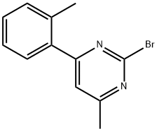 2-Bromo-4-methyl-6-(2-tolyl)pyrimidine Structure