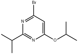 4-Bromo-2-(iso-propyl)-6-(iso-propoxy)pyrimidine Structure