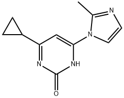 2-hydroxy-4-(1H-2-methylimidazol-1-yl)-6-cyclopropylpyrimidine Structure