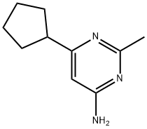 4-amino-6-cyclopentyl-2-methylpyrimidine 구조식 이미지