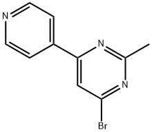 4-bromo-2-methyl-6-(pyridin-4-yl)pyrimidine Structure