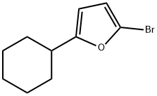 2-Bromo-5-(cyclohexyl)furan Structure