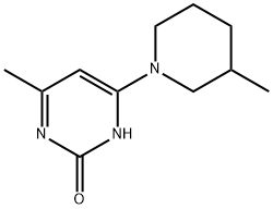 2-Hydroxy-4-(3-methylpiperidin-1-yl)-6-methylpyrimidine Structure