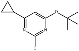 2-chloro-4-(tert-butoxy)-6-cyclopropylpyrimidine Structure