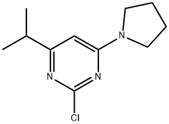2-Chloro-4-(pyrrolidin-1-yl)-6-(iso-propyl)pyrimidine Structure