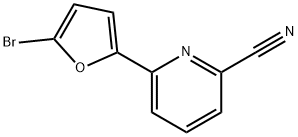 2-Bromo-5-(6-cyano-2-pyridyl)furan Structure