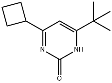 2-hydroxy-4-(cyclobutyl)-6-(tert-butyl)pyrimidine Structure