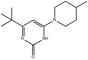 2-hydroxy-4-(4-methylpiperidin-1-yl)-6-(tert-butyl)pyrimidine Structure