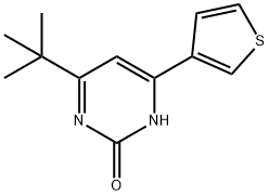 2-hydroxy-4-(3-thienyl)-6-(tert-butyl)pyrimidine 구조식 이미지