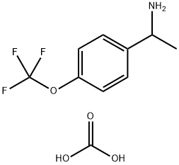 1-(4-(Trifluoromethoxy)phenyl)ethan-1-amine carbonate 구조식 이미지