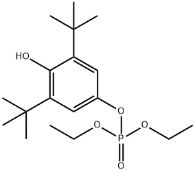 diethyl-3,5-di-tert-butyl-4-hydroxyphenyl phosphate Structure