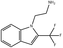 1H-Indole-1-ethanamine, 2-(trifluoromethyl)- Structure