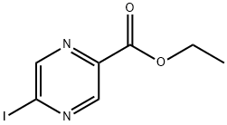 2-Pyrazinecarboxylic acid, 5-iodo-, ethyl ester 구조식 이미지