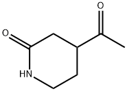 2-Piperidinone, 4-acetyl- Structure