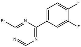 2-Bromo-4-(3,4-difluorophenyl)-1,3,5-triazine 구조식 이미지