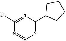 2-Chloro-4-(cyclopentyl)-1,3,5-triazine Structure