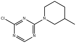 2-Chloro-4-(3-methylpiperidin-1-yl)-1,3,5-triazine Structure