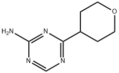 4-(4-Tetrahydropyranyl)-1,3,5-triazin-2-amine 구조식 이미지