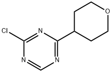 2-Chloro-4-(4-tetrahydropyranyl)-1,3,5-triazine Structure