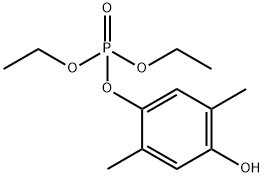 Diethyl 4-hydroxy-2,5-dimethylphenyl phosphate Structure