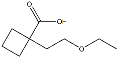 1-(2-ethoxyethyl)cyclobutane-1-carboxylic acid 구조식 이미지