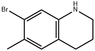 7-bromo-6-methyl-1,2,3,4-tetrahydroquinoline 구조식 이미지