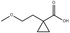 1-(2-Methoxyethyl)cyclopropanecarboxylic Acid Structure