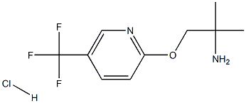 2-(2-amino-2-methylpropoxy)-5-(trifluoromethyl)pyridine hydrochloride Structure