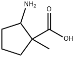 2-amino-1-methylcyclopentane-1-carboxylic acid 구조식 이미지