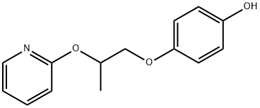 4-(2-(pyridin-2-yloxy)propoxy)phenol Structure