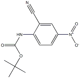 tert-butyl 2-cyano-4-nitrophenylcarbamate 구조식 이미지