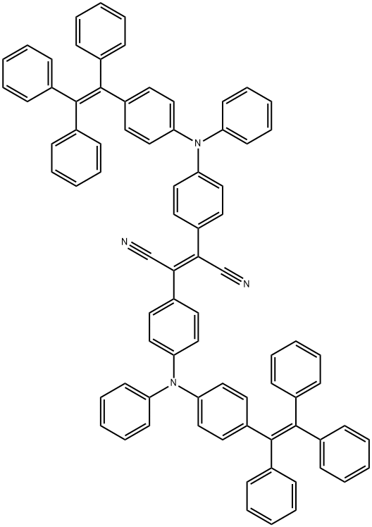 2,3-Bis(4-(phenyl(4-(1,2,2-triphenylvinyl)phenyl)amino)phenyl)fumaronitrile 구조식 이미지