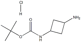 tert-Butyl (3-aminocyclobutyl)carbamate hydrochloride Structure