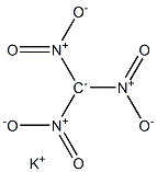 potassium trinitromethanide 구조식 이미지