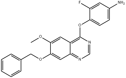 4-((7-(Benzyloxy)-6-methoxyquinazolin-4-yl)oxy)-3-fluoroaniline Structure