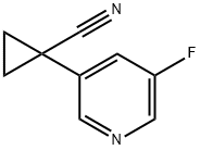 1-(5-Fluoro-3-pyridyl)cyclopropanecarbonitrile 구조식 이미지