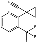 1-[3-(Trifluoromethyl)-2-pyridyl]cyclopropanecarbonitrile 구조식 이미지