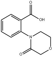 2-(3-oxomorpholin-4-yl)benzoic acid 구조식 이미지