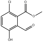 6-CHLORO-2-FORMYL-3-HYDROXY-BENZOIC ACID METHYL ESTER 구조식 이미지