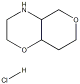 hexahydro-2H,5H-pyrano[4,3-b][1,4]oxazine hydrochloride Structure