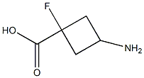 3-amino-1-fluorocyclobutane-1-carboxylic acid 구조식 이미지