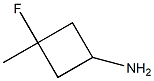 3-fluoro-3-methylcyclobutan-1-amine 구조식 이미지