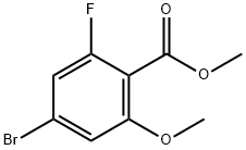 methyl 4-bromo-2-fluoro-6-methoxybenzoate Structure