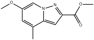 6-Methoxy-4-methyl-pyrazolo[1,5-a]pyridine-2-carboxylic acid methyl ester Structure