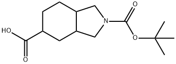2-(tert-Butoxycarbonyl)octahydro-1H-isoindole-5-carboxylic acid Structure