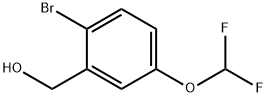 [2-bromo-5-(difluoromethoxy)phenyl]methanol 구조식 이미지