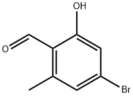 4-Bromo-2-hydroxy-6-methylbenzaldehyde 구조식 이미지