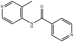 4-Pyridinecarboxamide, N-(3-methyl-4-pyridinyl)- 구조식 이미지