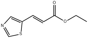 (E)-ethyl 3-(thiazol-5-yl)acrylate 구조식 이미지